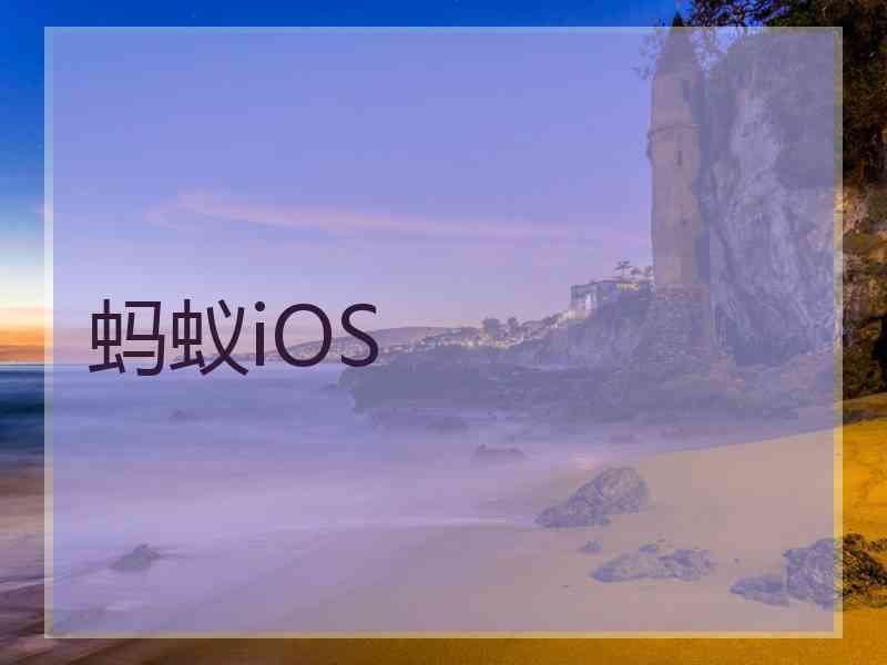 蚂蚁iOS 蚂蚁iOS